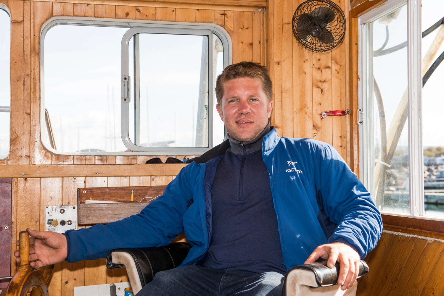 Emmanuel Sandt-Duguay, propriétaire de Chasse-Marée, entreprise locale de Rimouski qui offre des produits de la mer et de la pêche provenant du fleuve Saint-Laurent.